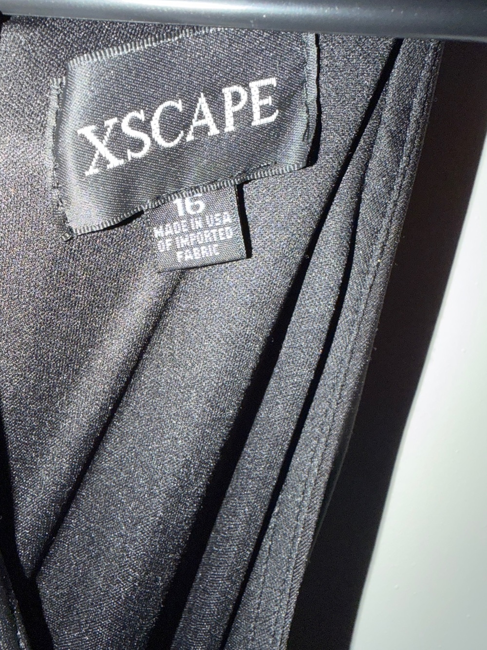 Xscape Black One-Shoulder Ruffle Gown - Picture 9 of 9